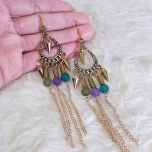 Vintage Dangle Drop Hook Earrings